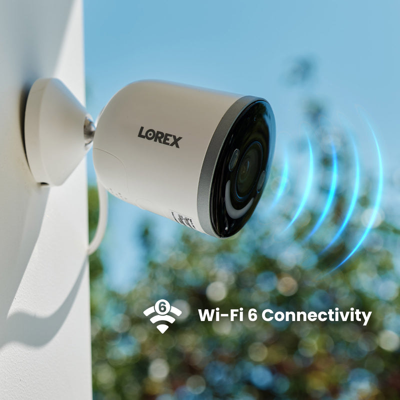 Lorex Wireless Fusion - 4K+ NVR with 2K Wired Doorbell, Outdoor Pan-Tilt Camera, Wi-Fi Floodlight Camera, Two 4K Wi-Fi 6 Outdoor Cameras and Two Indoor Pan-Tilt Cameras