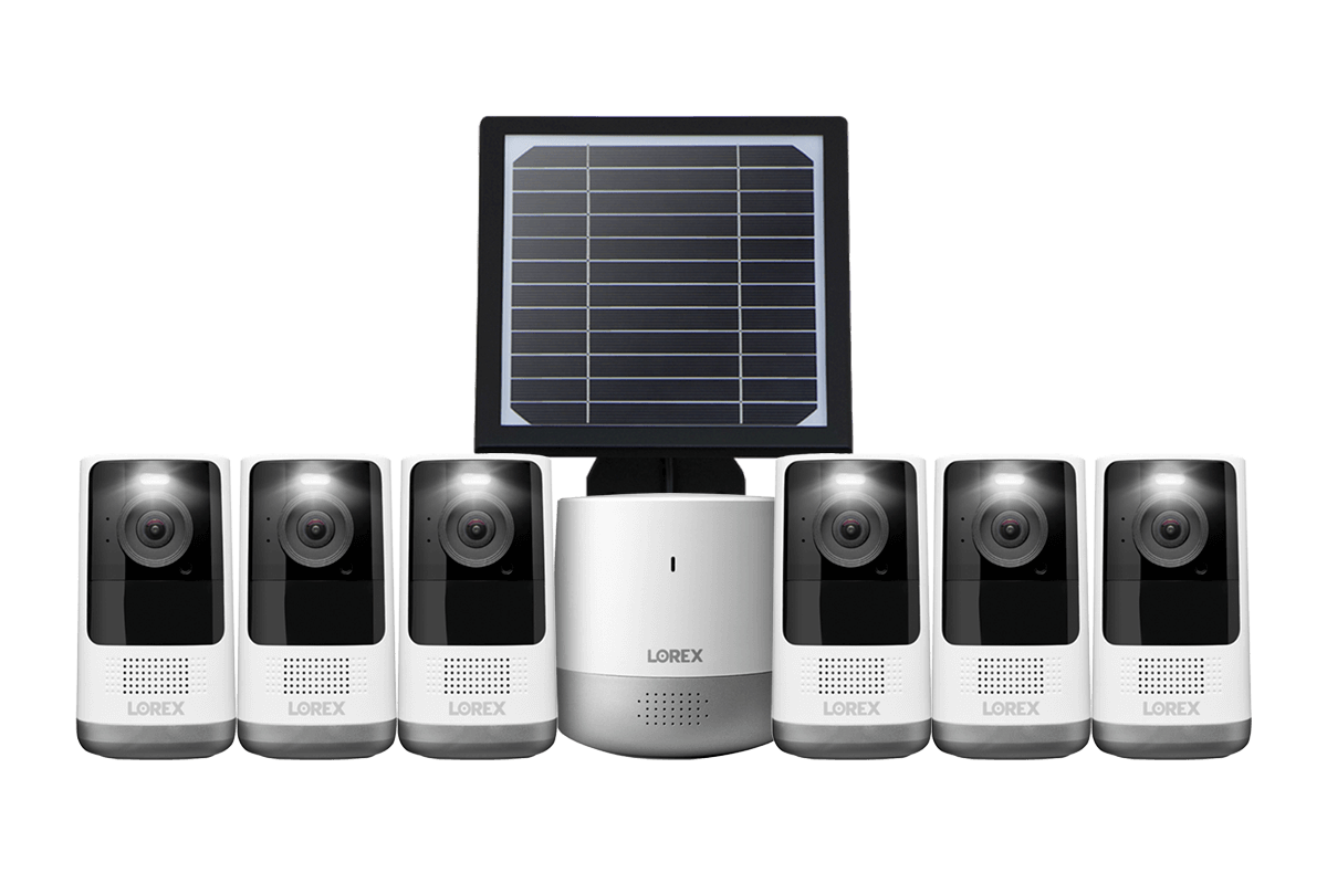 2K Wire-Free, Battery-operated Security System + Solar Panel
