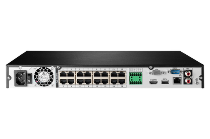 16-Channel 4K Ultra HD Fusion NVR IP System with Smart Deterrence Dome Cameras