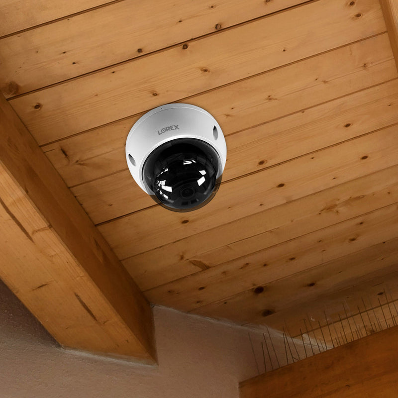 Lorex A10 IP Wired Dome Security Camera with Listen-In Audio and IK10 Vandal Proof Rating