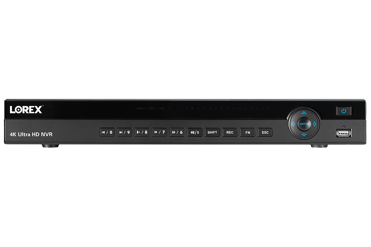 4K Ultra HD 8 Channel Security NVR, 2TB Hard Drive, POE, Records 4K (4 x 1080p) at 30FPS with Audio Recording