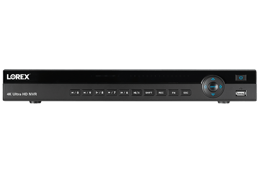 4K Ultra HD 8 Channel Security NVR, 2TB Hard Drive, POE, Records 4K (4 x 1080p) at 30FPS with Audio Recording