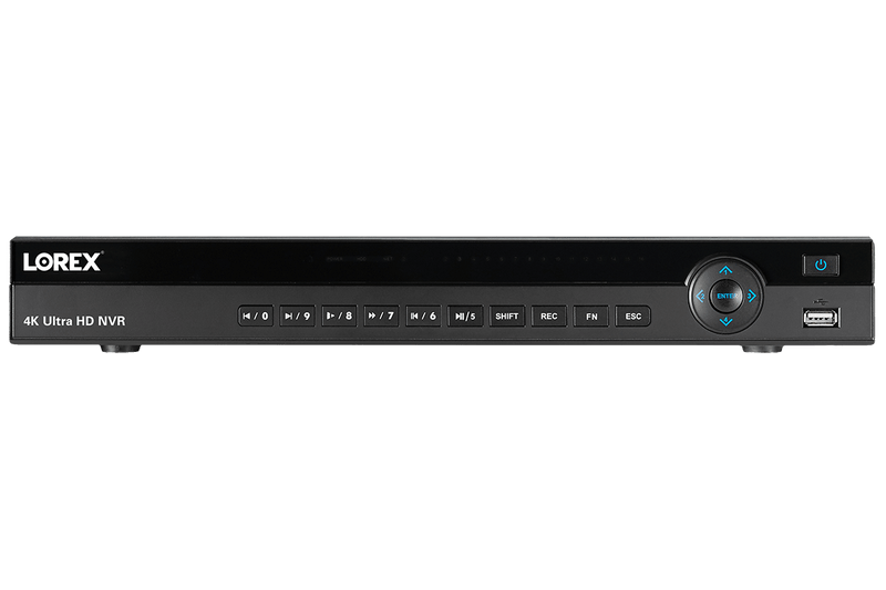 4K Ultra HD 16 Channel Security NVR, 3TB Hard Drive, POE, Records 4K (4 x 1080p) at 30FPS, with Audio Recording