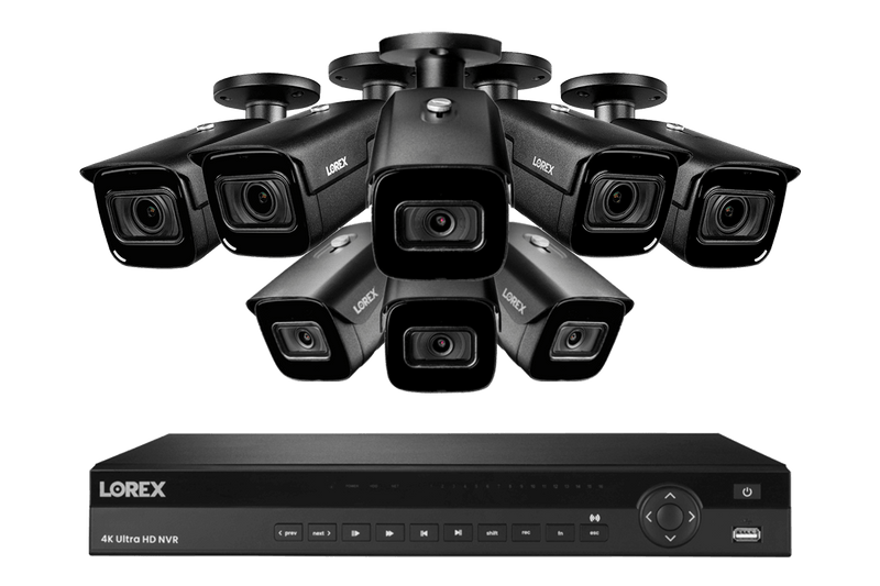 Lorex Nocturnal 4K 16-channel 4TB NVR System with Smart IP 30 FPS Listen-in Audio Cameras & Motorized Varifocal Cameras