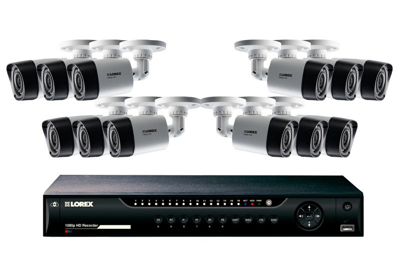 16 Channel Series Security DVR system with 1080p HD Cameras
