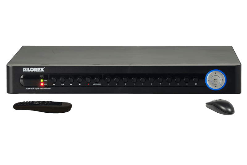 16 channel security DVR system with 8 cameras