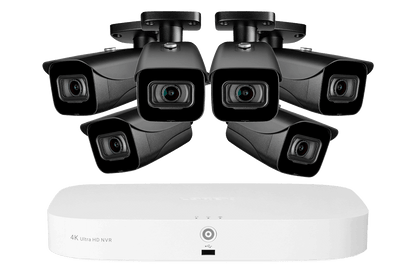 New NVR 8-Channel Fusion NVR System with Six 4K (8MP) IP Cameras