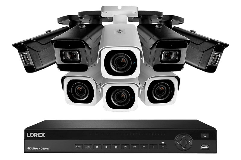 4K Nocturnal IP NVR System with Four 4K (8MP) Real-time 30FPS and Four 4K (8MP) Varifocal Zoom IP Cameras