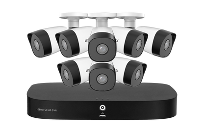 Lorex 1080p 8 Camera Capable 1TB Wired DVR System with 1080p HD CVI Bullet Cameras