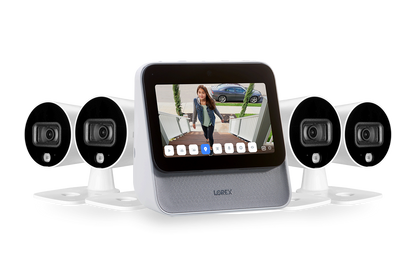 Lorex Smart Home Security Center with Four 1080p Outdoor Wi-Fi Cameras