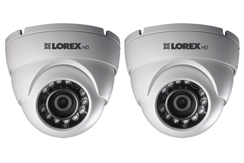 HD 1080p Weatherproof IR Dome Security Camera (2-Pack)
