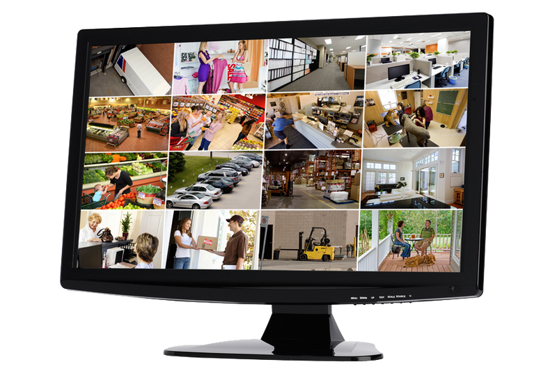 Security and surveillance cameras with touch monitor