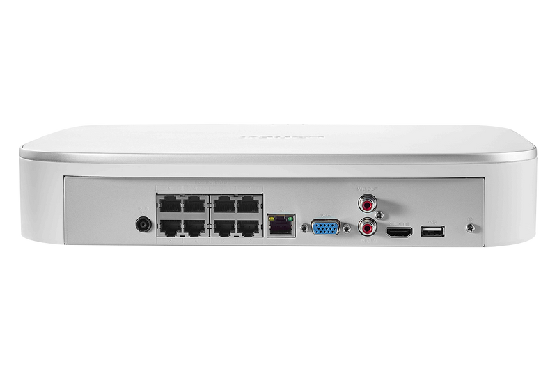 4K Ultra HD IP 8 Channel NVR System with 6 Smart Deterrence 4K 8MP IP Cameras, 150FT Night Vision, 2TB Hard Drive