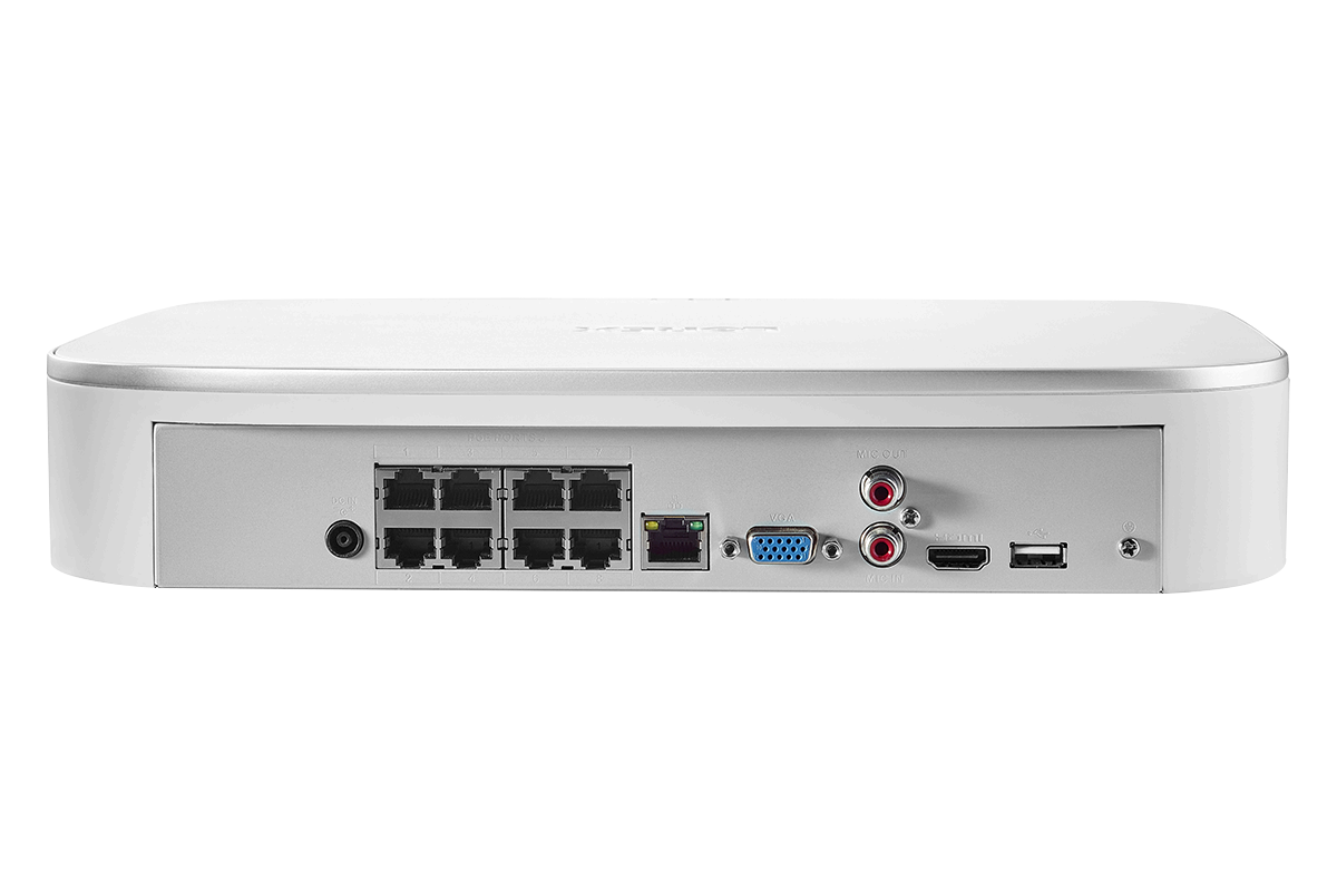 4K Ultra HD 8-Channel IP Security System with Smart Deterrence 4K (8MP) Cameras, Smart Motion Detection and Smart Home Voice Control