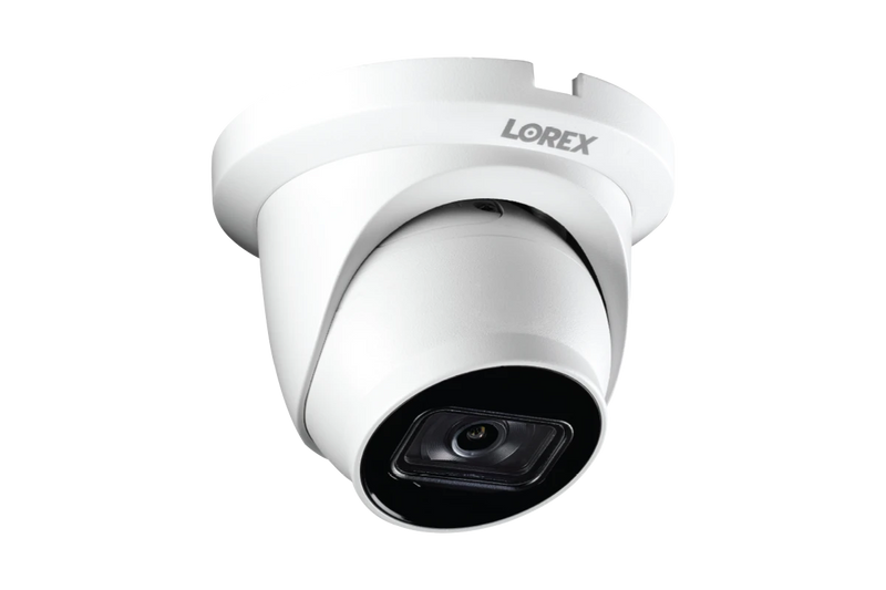 Lorex 4K 32-Camera Capable 8TB Wired NVR System with IP Dome Cameras featuring Listen-In Audio