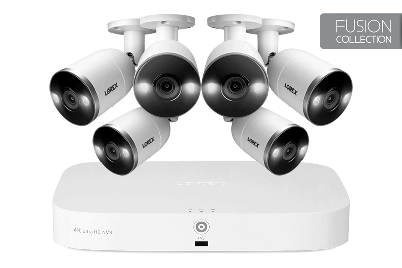 4K NVR Security System with 6 Smart Deterrence Cameras, Fusion Capabilities and Smart Motion Detection Plus