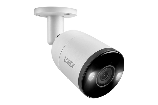 Lorex 4K IP Wired Bullet Security Camera with Smart Deterrence and Smart Motion Detection - Open Box