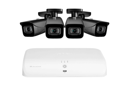 Lorex 4K (8 Camera Capable) 2TB Wired NVR System with Bullet Cameras