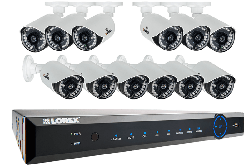 ECO6 24-Channel Real-time 960H Security DVR with 900TVL Weatherproof Bullet Cameras