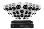 Lorex 4K (32 Camera Capable) Wired NVR System with Nocturnal 3 Smart IP Dome Cameras Featuring Motorized Varifocal Lens and 30FPS Recording