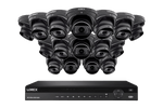 Lorex 4K (16 Camera Capable) 4TB Wired NVR System with Nocturnal 3 Smart IP Dome Cameras with Listen-in Audio and Motorized Varifocal Lenses - Black 16