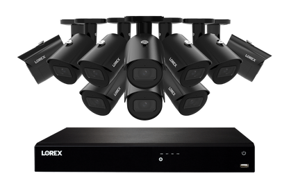 Lorex Fusion NVR with A20 (Aurora Series) IP Bullet Cameras - 4K 16-Channel 4TB Wired System - Black 10