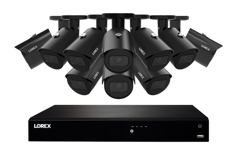 Lorex Fusion NVR with A20 (Aurora Series) IP Bullet Cameras - 4K 16-Channel 4TB Wired System - Black 10