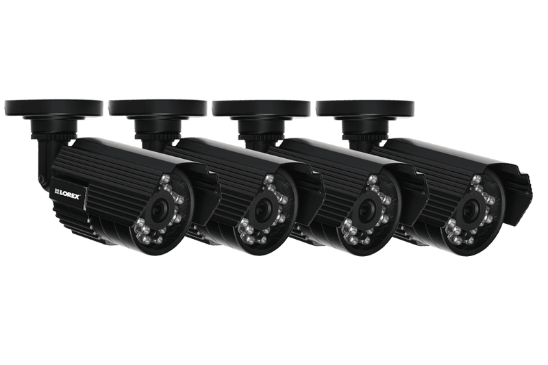 Outdoor surveillance cameras with audio (4 Pack)
