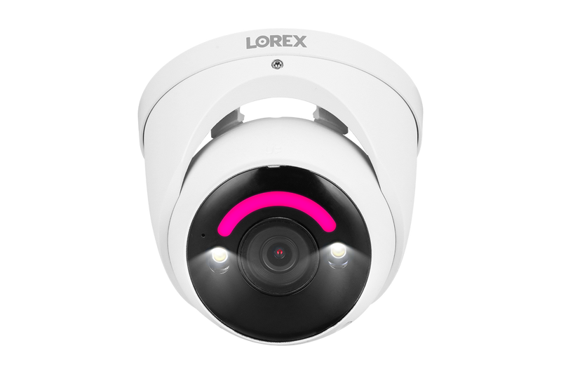 Lorex 4K+ Fusion Wired NVR System with 4 Bullet and 2 Dome IP Cameras Featuring 12MP Ultra HD and Smart Security Lighting