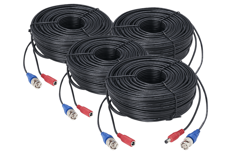100ft (30m) Premium 4K RG59/Power Accessory Cable (4-pack)