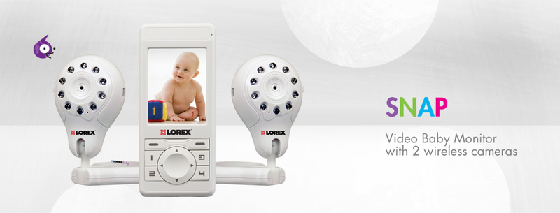 Discontinued - Video baby monitor with 2 audio cameras