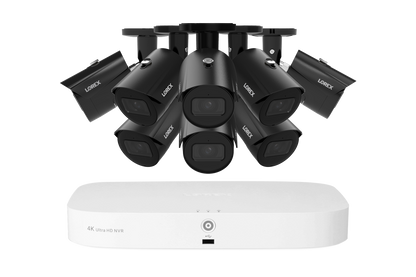 Lorex Fusion NVR with A20 (Aurora Series) IP Bullet Cameras - 4K 16-Channel 2TB Wired System - Black 8