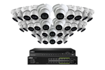 Lorex 4K (32 Camera Capable) Wired NVR System with Nocturnal 3 Smart IP Dome Cameras Featuring Listen-In Audio and 30FPS Recording