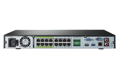4K 16-Channel 3TB Wired NVR System with 6 PTZ Cameras