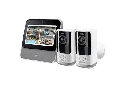 Lorex Smart Home Security Center with 2K Battery Operated Cameras - Open Box
