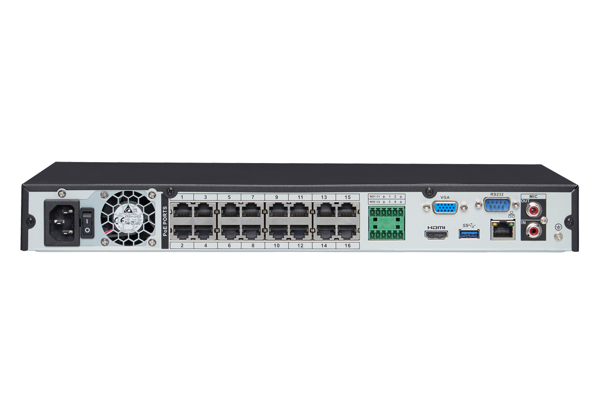4K Security NVR with Active Deterrence Compatibility and 4TB Hard Drive