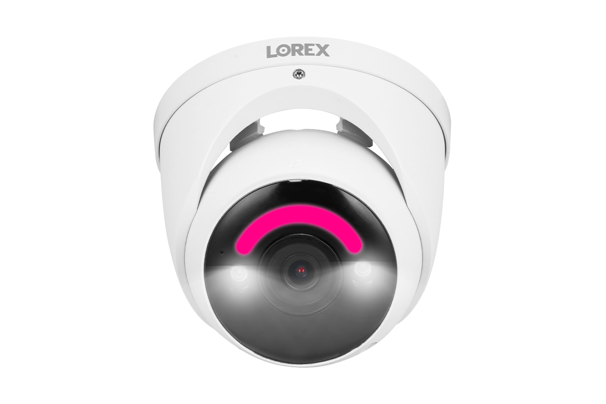 Lorex Fusion 4K 16 Camera Capable (8 Wired and 8 Wi-Fi) 2TB Wired NVR System with Dome Cameras Featuring Smart Security Lighting