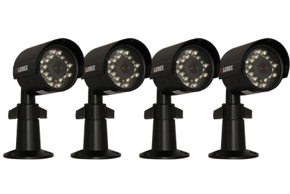 PC security camera system - 4 channel DVR card with 4 security cameras 