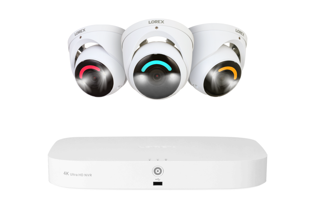 Lorex 4K 16 Camera Capable (8 Wired and 8 Fusion Wi-Fi) 2TB Wired NVR System with 3 Dome Cameras Featuring Smart Security Lighting - Amazon