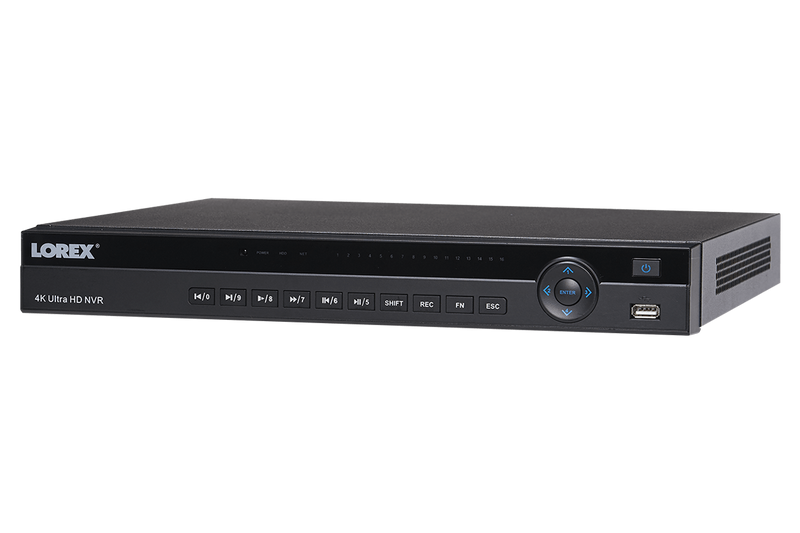 4K Ultra HD 8 Channel Security NVR, 2TB Hard Drive, POE, Records 4K (4 x 1080p) at 30FPS with Audio Recording