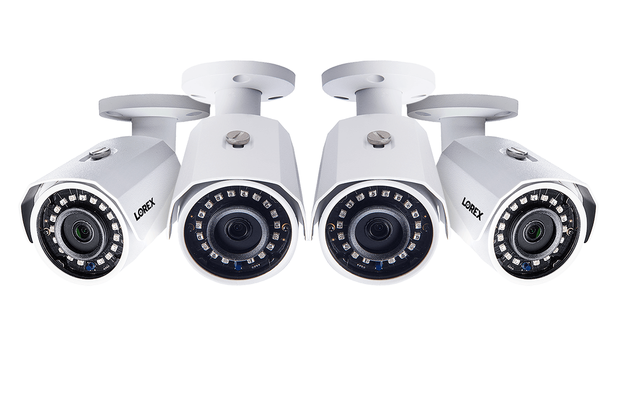 2K (5MP) Super HD Weatherproof Night Vision Security Camera (4-pack)
