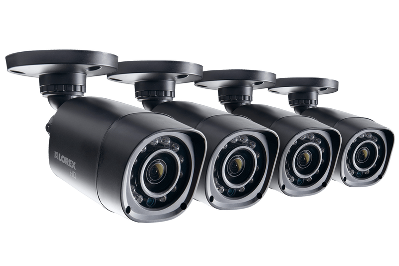720P HD Weatherproof Night Vision Security Camera (4-Pack)
