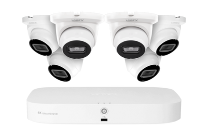 Lorex Fusion Series 4K 16 Camera Capable (8 Wired + 8 Fusion Wi-Fi) 2TB Wired NVR System with 4MP (2K) A4 IP Turret Cameras - White 6