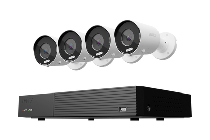 Lorex Connect 4K 8 Camera Capable 1TB Wired NVR System with 4K IP Bullet Security Cameras
