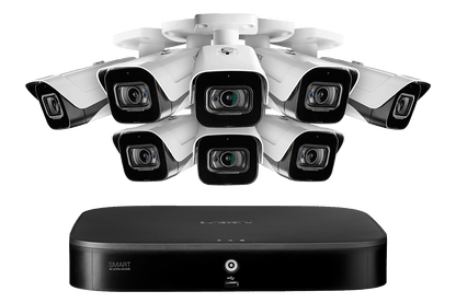 8-Channel 4K Security System with 8 Outdoor Audio Security Cameras