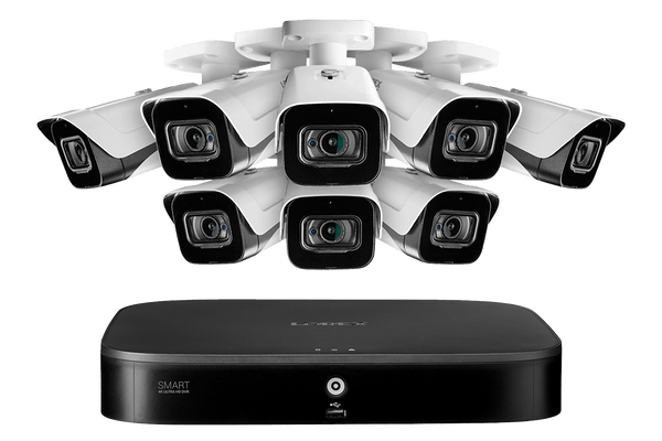 8-Channel 4K Security System with 8 Outdoor Audio Security Cameras