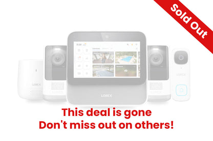 Lorex Smart Home Security Center with 4 2K Wire-Free Cameras, 2K Doorbell and Range Extender