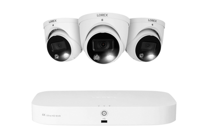 Lorex 4K 16 Camera Capable (8 Wired and 8 Fusion Wi-Fi) 2TB Wired NVR System with 3 Dome Cameras Featuring Smart Deterrence and 2-Way Talk - Amazon