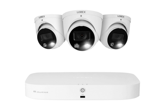 Lorex 4K 16 Camera Capable (8 Wired and 8 Fusion Wi-Fi) 2TB Wired NVR System with 3 Dome Cameras Featuring Smart Deterrence and 2-Way Talk - Amazon