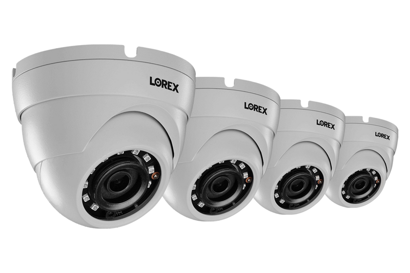 HD 1080p Weatherproof IR Dome Security Cameras (4-pack)